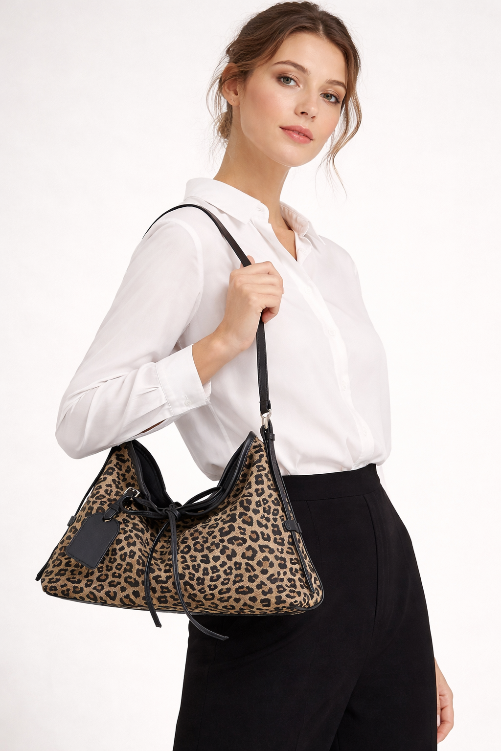 Sac à bandoulière Léopard Élégant pour Femmes