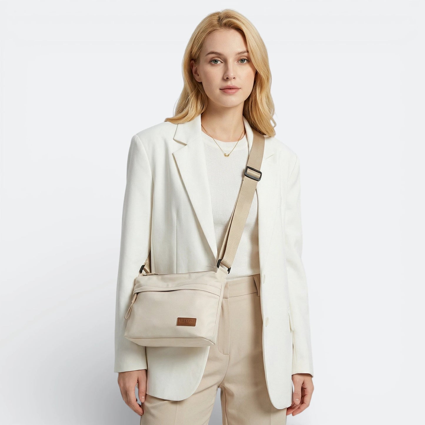 Sac Bandoulière Bretelle Épaisse Rose Poudré - | AïtaVia