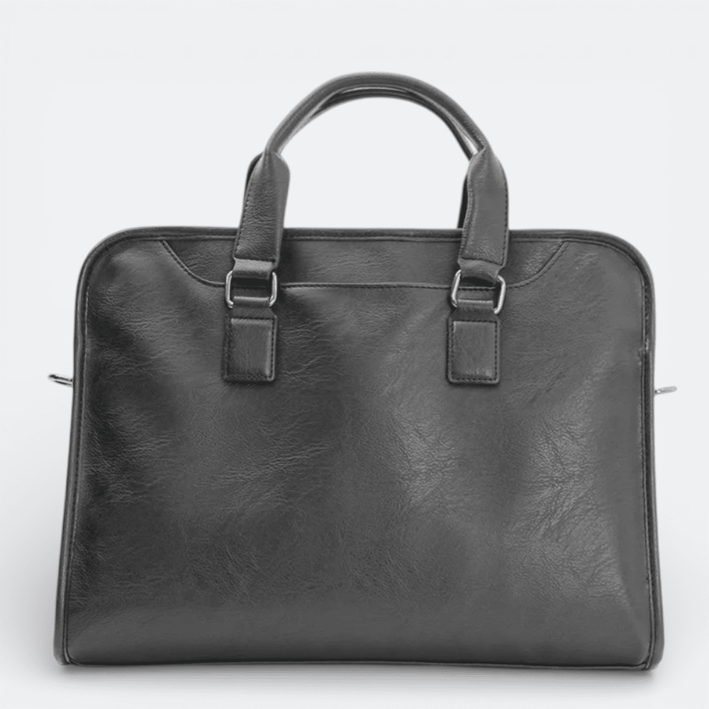Sac Bandoulière Porte Document Homme Noir Charbon - | AïtaVia