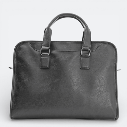 Sac Bandoulière Porte Document Homme Noir Charbon - | AïtaVia