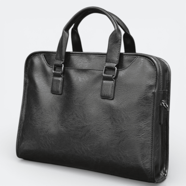Sac Bandoulière Porte Document Homme Noir Charbon - | AïtaVia