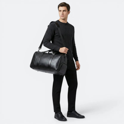 Sac Bandoulière pour Homme en Cuir Brun Terreux - | AïtaVia