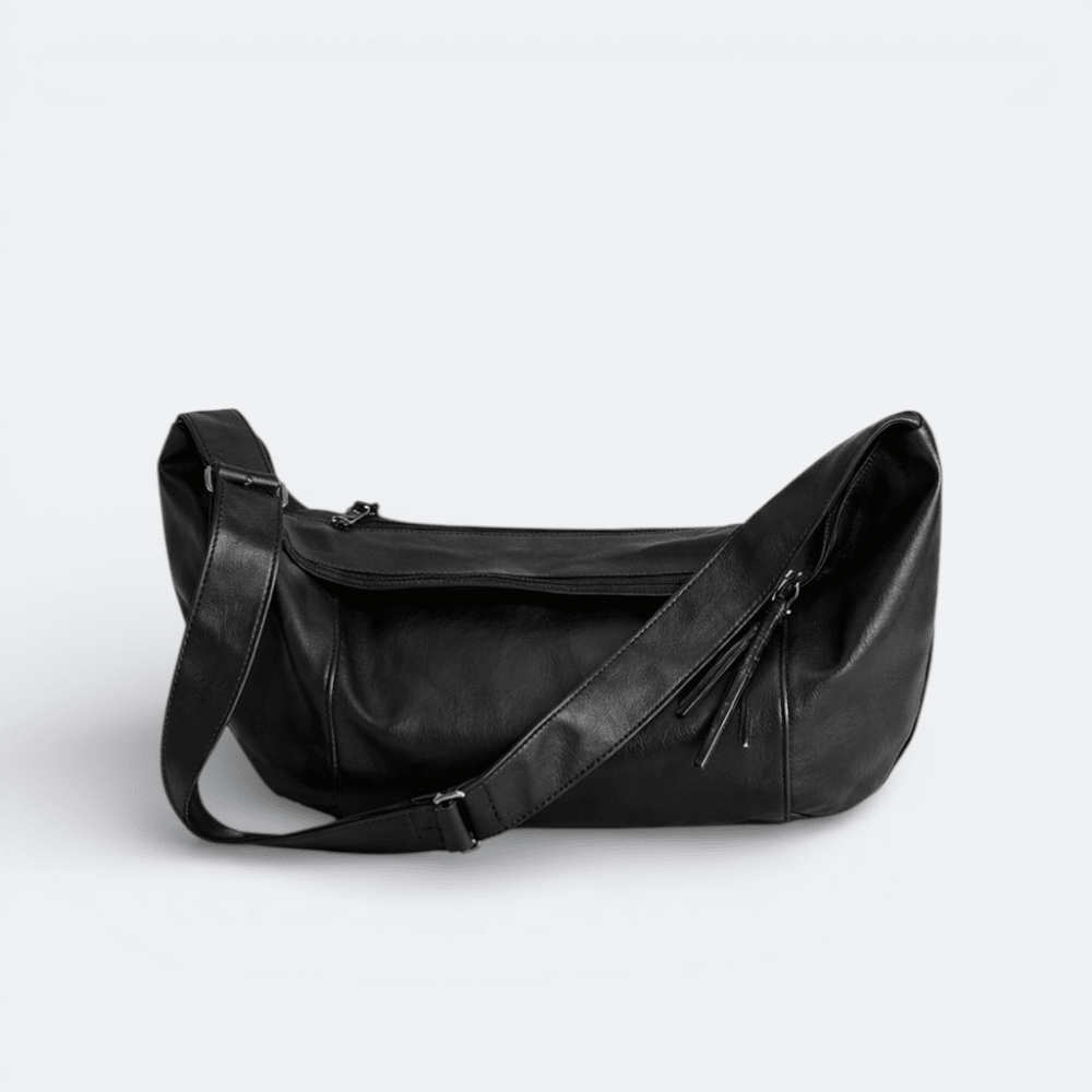 Sac Bandoulière Souple Homme Noir - | AïtaVia
