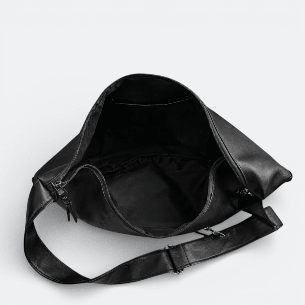Sac Bandoulière Souple Homme Noir - | AïtaVia