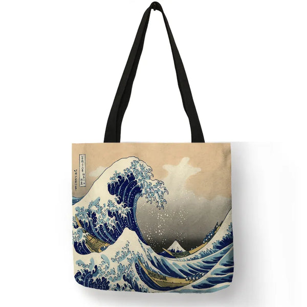 Sac Cabas Femme La Grande Vague Hokusai - Art Japonais