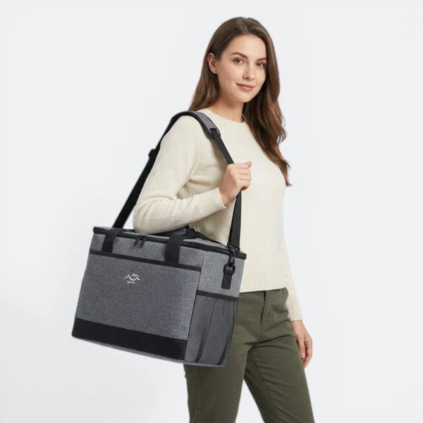 Sac Camping Isotherme Bleu Gris - | AïtaVia