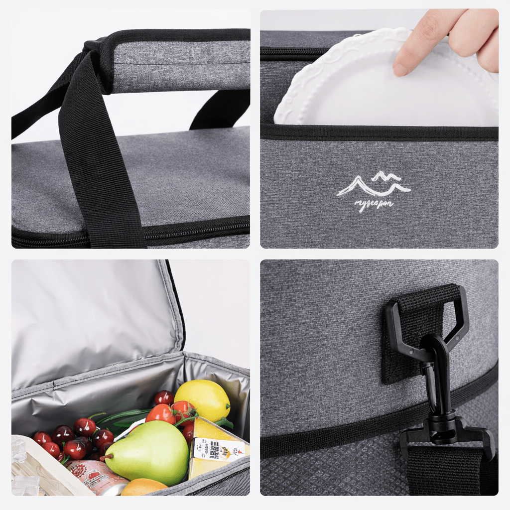 Sac Camping Isotherme Bleu Gris - | AïtaVia