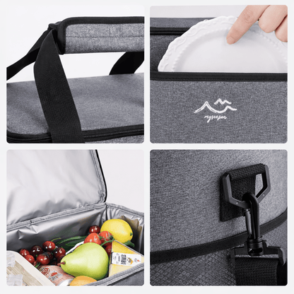 Sac Camping Isotherme Bleu Gris - | AïtaVia