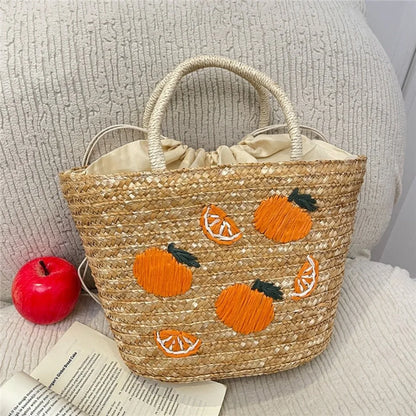 Sac de Plage Brodé pour Femmes - Style Estival