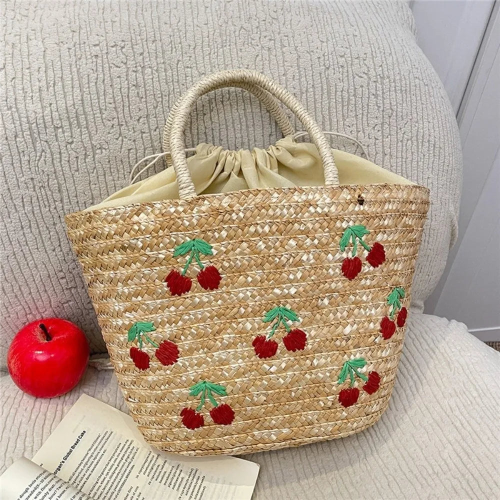 Sac de Plage Brodé pour Femmes - Style Estival
