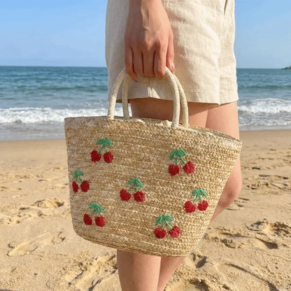 Sac de Plage Brodé pour Femmes - Style Estival
