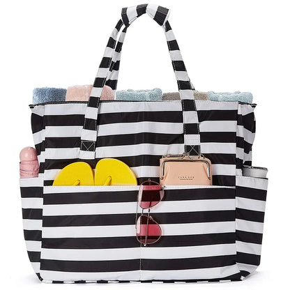 Sac de Plage Femme XXL Imperméable – Spacieux et Stylé