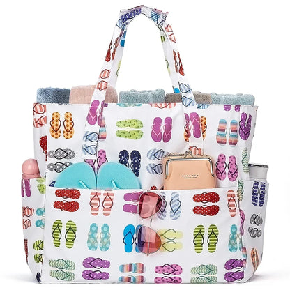 Sac de Plage Femme XXL Imperméable – Spacieux et Stylé