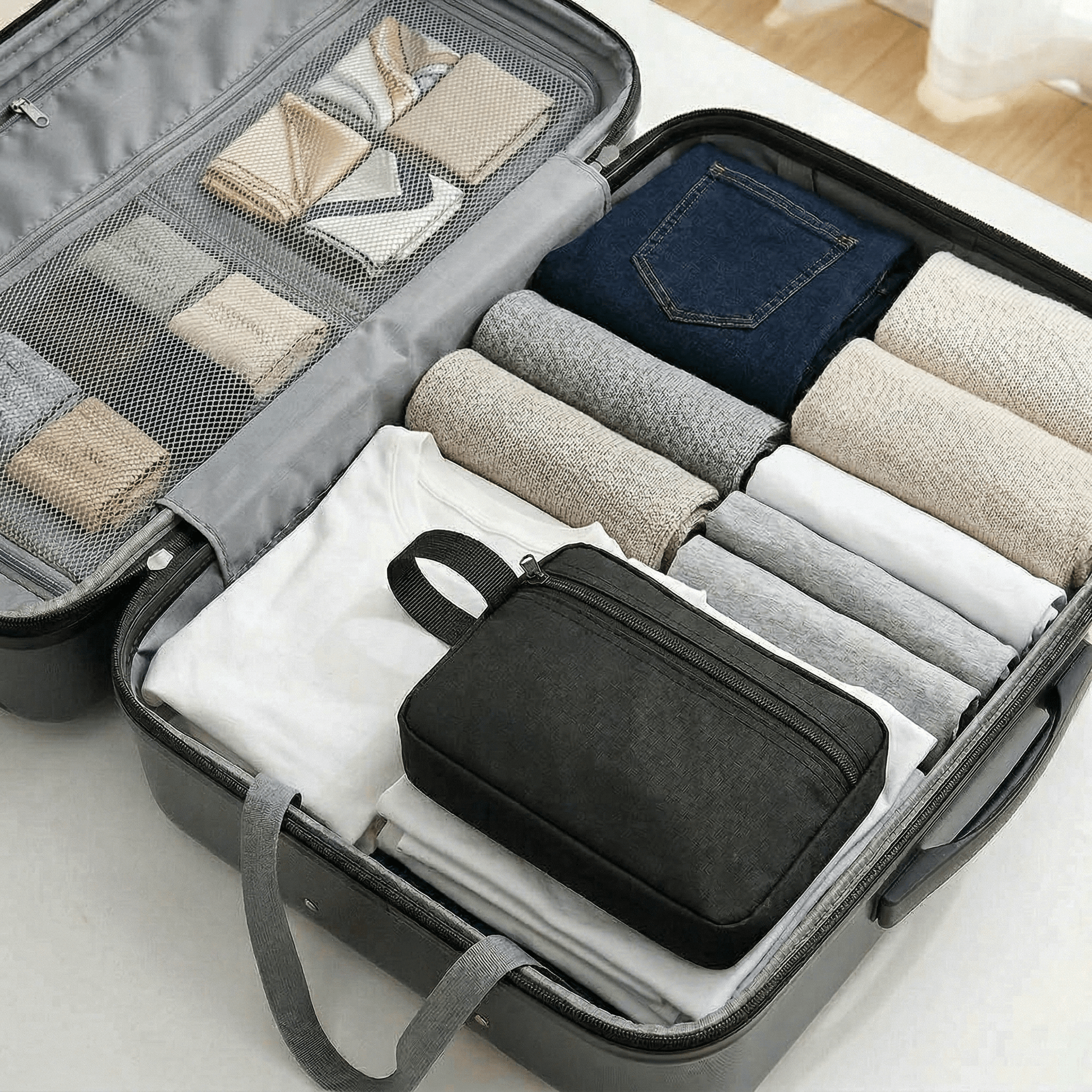 Sac de Rangement Cosmetique Bordeaux Foncé - | AïtaVia