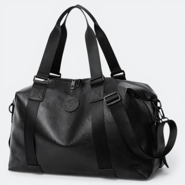 Sac de Sport Homme Cuir Noir Noir - | AïtaVia