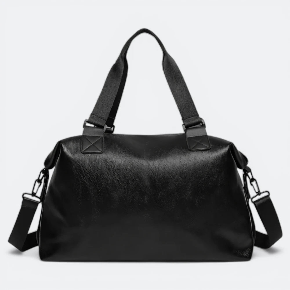 Sac de Sport Homme Cuir Noir Noir - | AïtaVia
