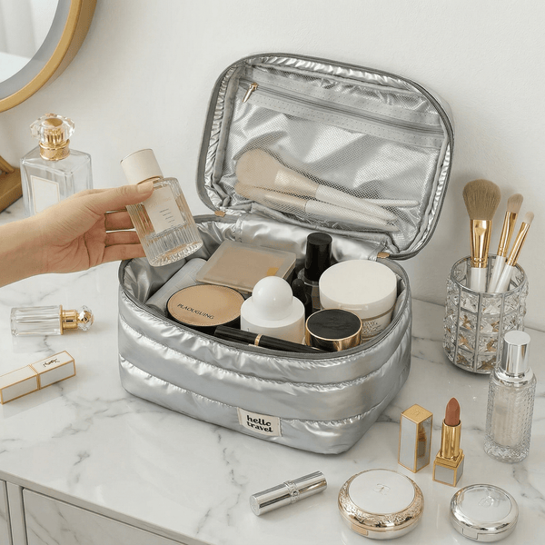 Sac de Toilette Etanche Beige Ivoire - | AïtaVia