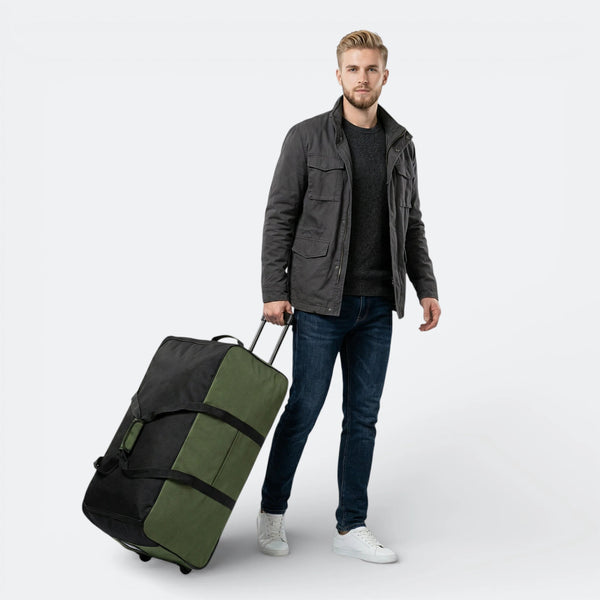 Sac de Voyage à Roulette Grande Capacité Bleu Minuit - | AïtaVia