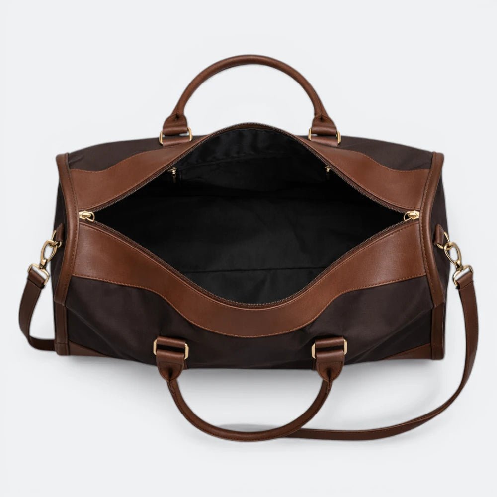 Sac de Voyage Cuir Femme Luxe Brun Patiné - | AïtaVia