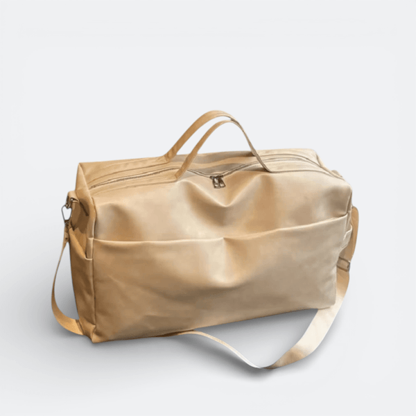 Sac de Voyage Cuir Homme Vintage Crème Ivoire - | AïtaVia