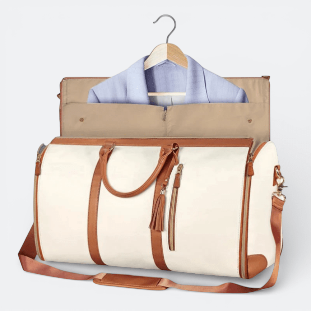 Sac de Voyage Pliable Grande Capacité Crème Ivoire - | AïtaVia