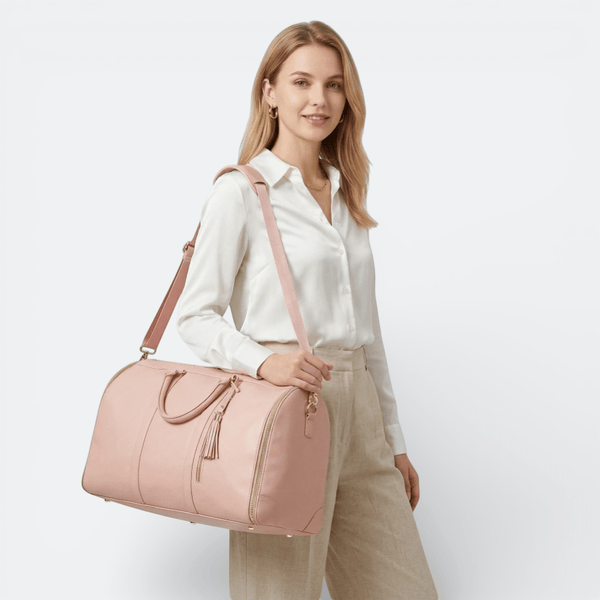 Sac de Voyage Pliable Grande Capacité Rose Poudré - | AïtaVia