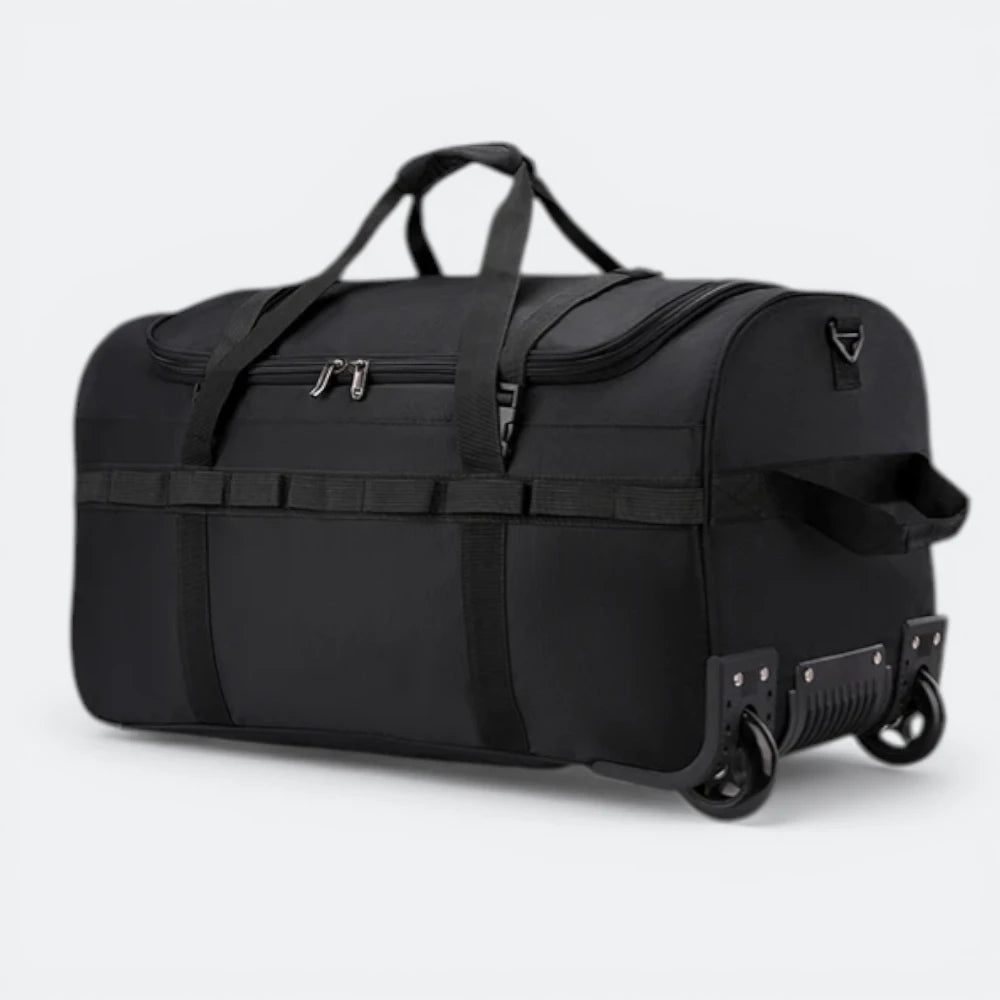 Sac de Voyage Polochon à Roulettes Noir & Bleu Gris - | AïtaVia