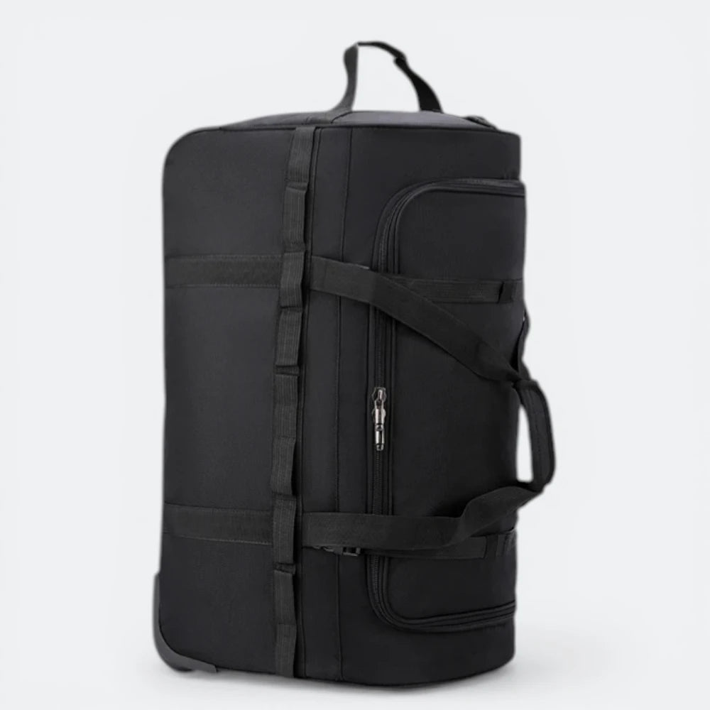 Sac de Voyage Polochon à Roulettes Noir & Bleu Gris - | AïtaVia