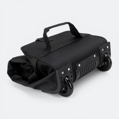 Sac de Voyage Polochon à Roulettes Noir & Bleu Gris - | AïtaVia