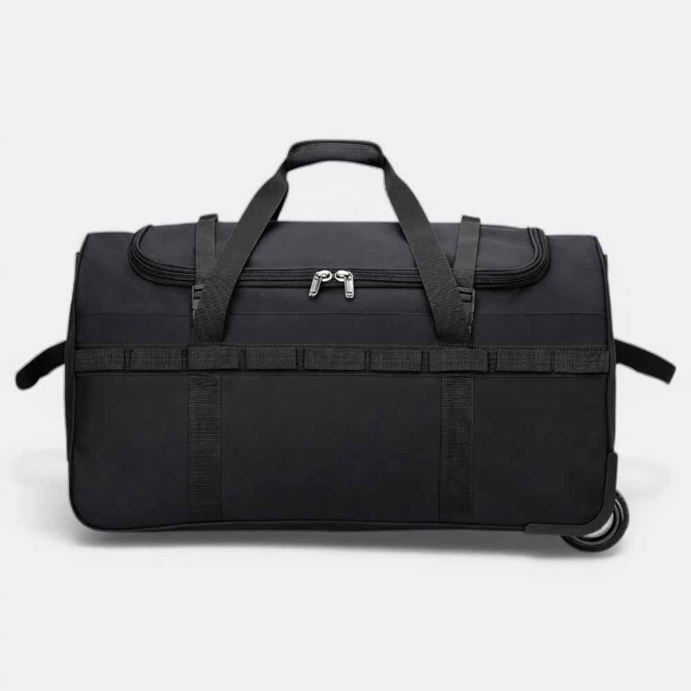 Sac de Voyage Polochon à Roulettes Noir & Bleu Gris - | AïtaVia