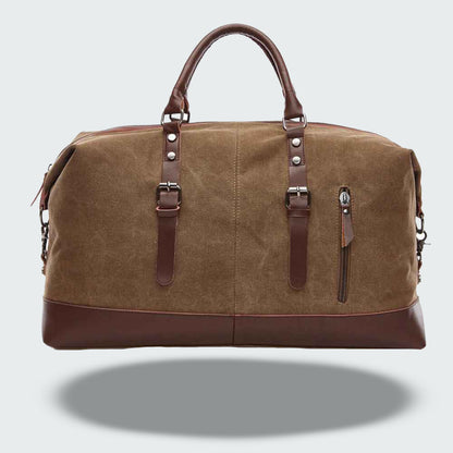 Sac de Voyage Vintage en Toile Cirée – Style et Durabilité Unisexes