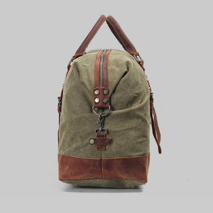 Sac de Voyage Vintage en Toile Cirée – Style et Durabilité Unisexes