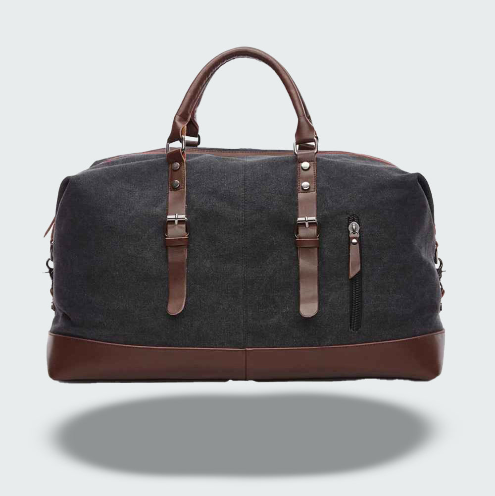 Sac de Voyage Vintage en Toile Cirée – Style et Durabilité Unisexes