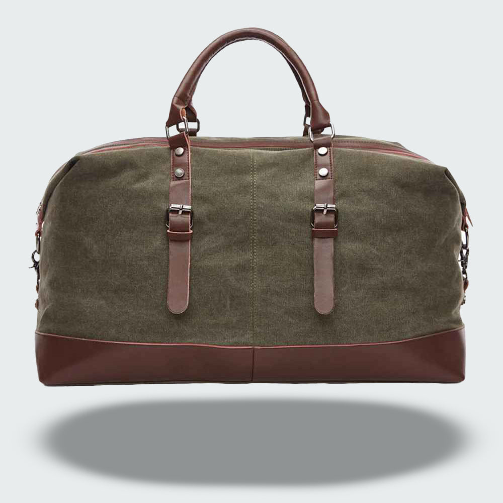Sac de Voyage Vintage en Toile Cirée – Style et Durabilité Unisexes