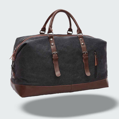 Sac de Voyage Vintage en Toile Cirée – Style et Durabilité Unisexes