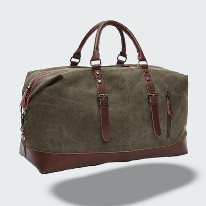 Sac de Voyage Vintage en Toile Cirée – Style et Durabilité Unisexes