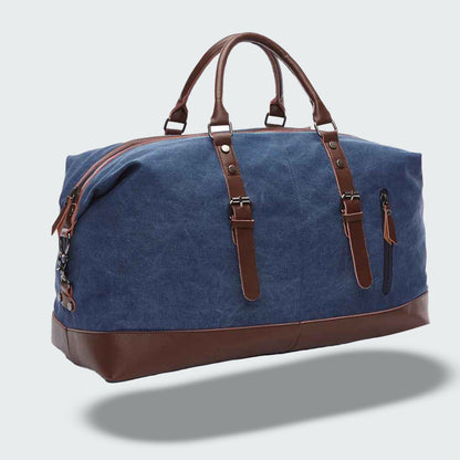 Sac de Voyage Vintage en Toile Cirée – Style et Durabilité Unisexes