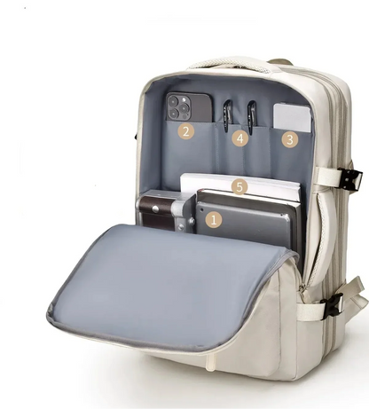 Sac à Dos Voyage Femme Extensible | Bagage Cabine Avion Idéal