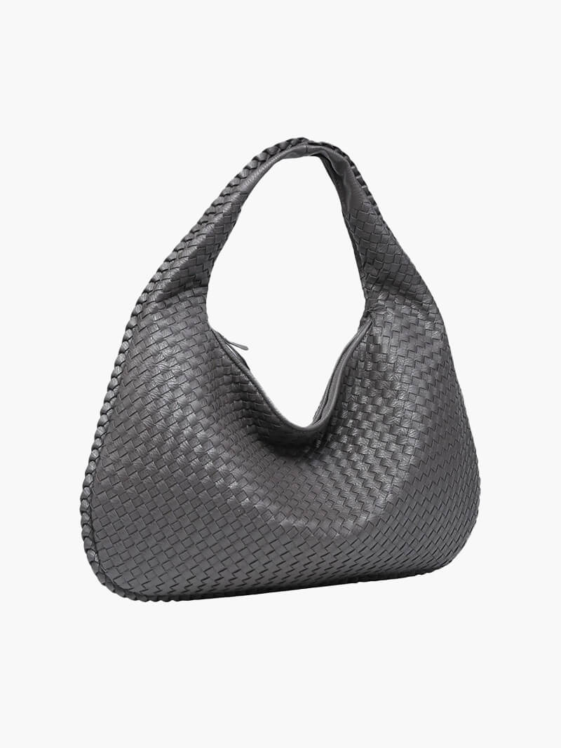 Sac Épaule Tressé Souple | Grand Format Chic | Femmes