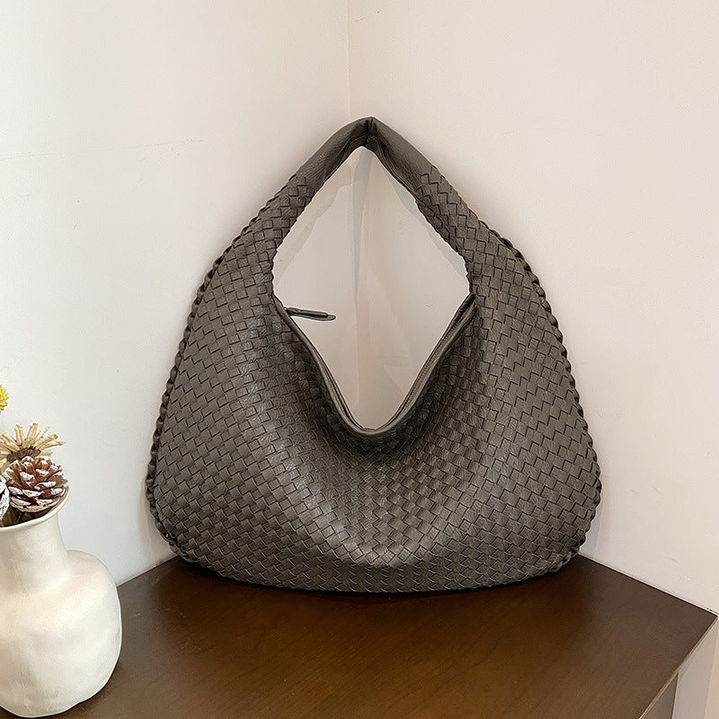 Sac Épaule Tressé Souple | Grand Format Chic | Femmes
