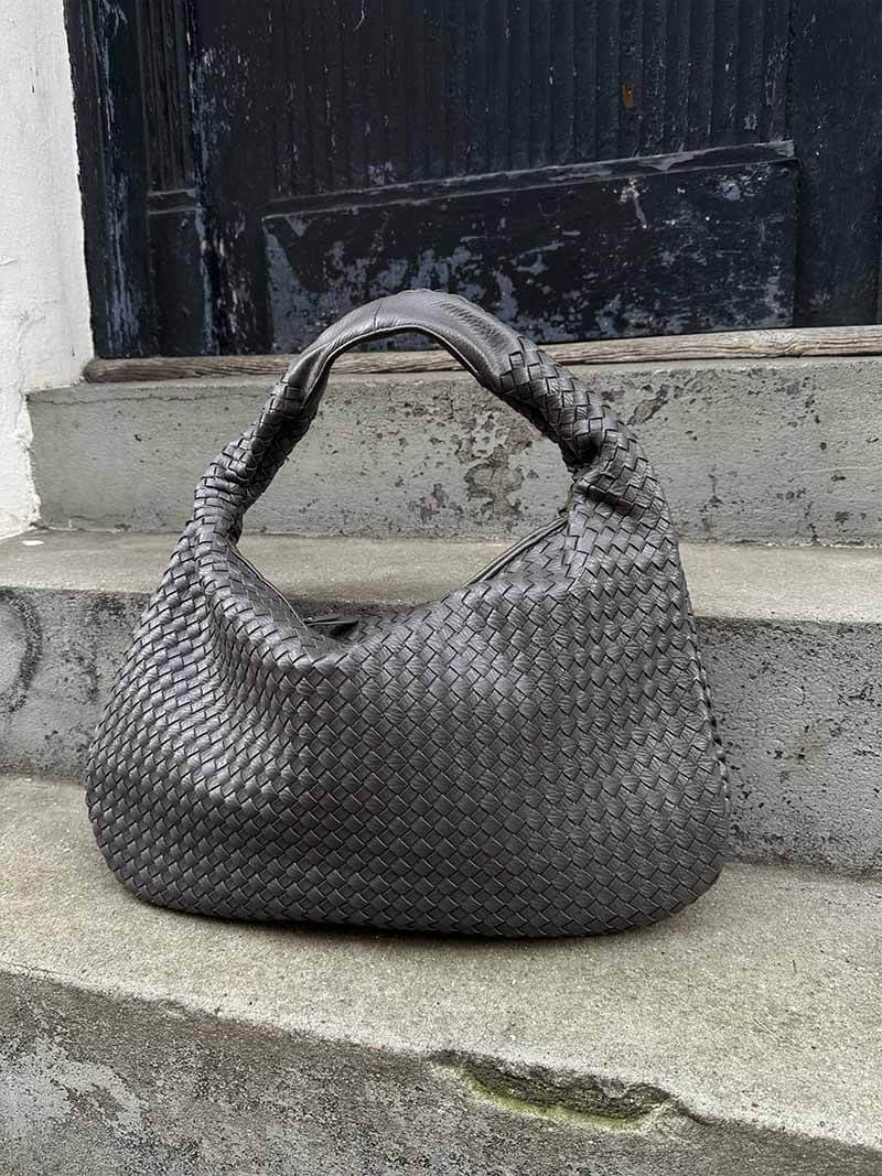 Sac Épaule Tressé Souple | Grand Format Chic | Femmes