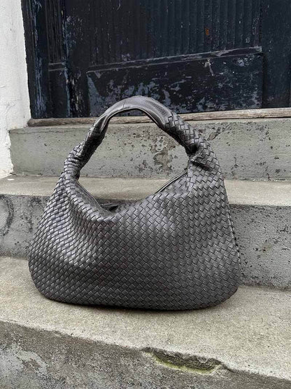 Sac Épaule Tressé Souple | Grand Format Chic | Femmes