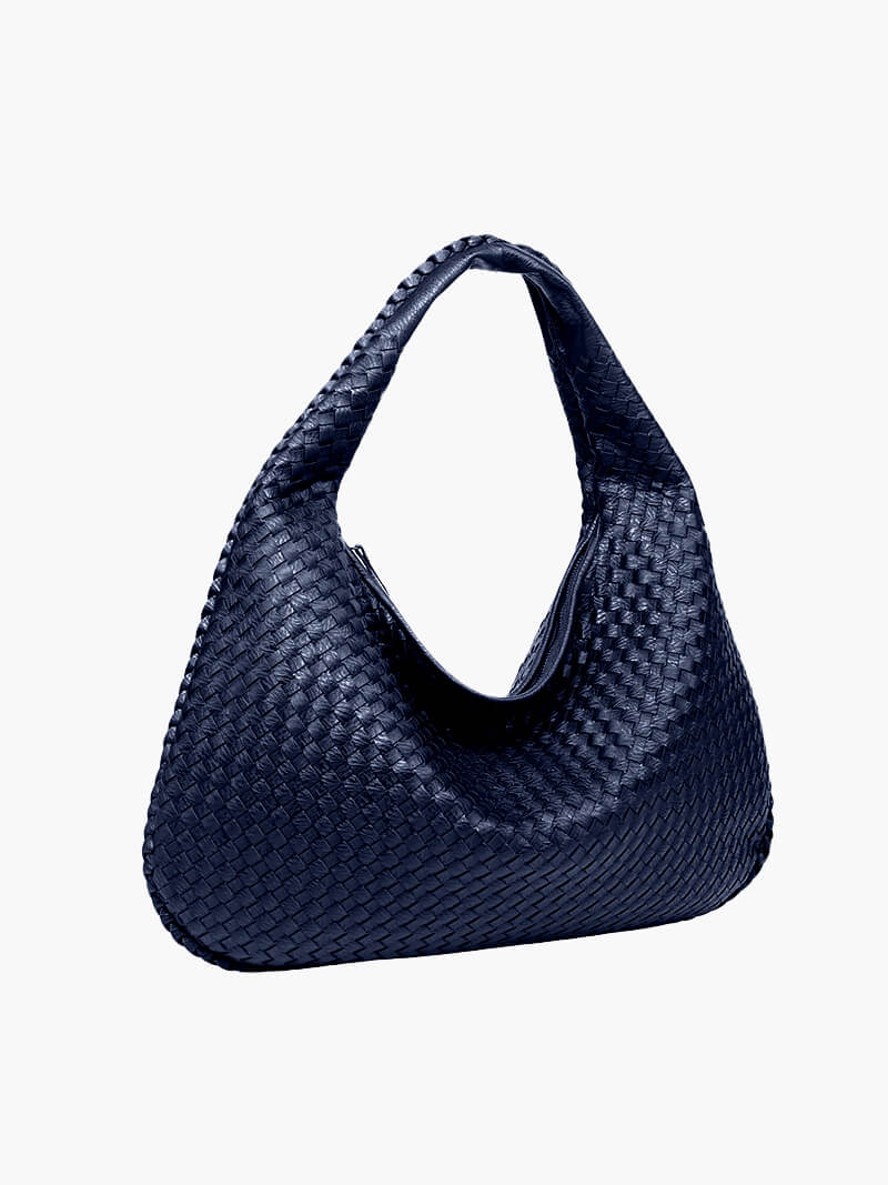 Sac Épaule Tressé Souple | Grand Format Chic | Femmes