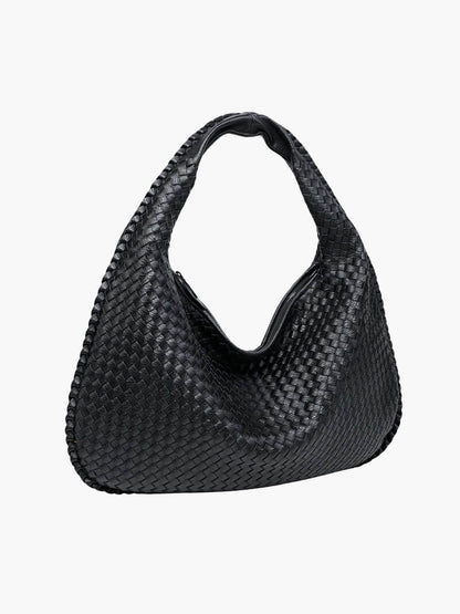 Sac Épaule Tressé Souple | Grand Format Chic | Femmes