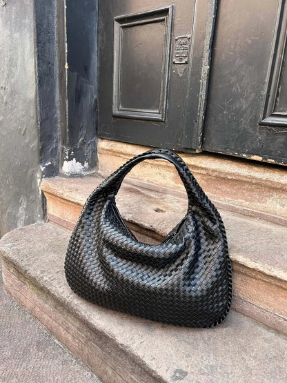 Sac Épaule Tressé Souple | Grand Format Chic | Femmes