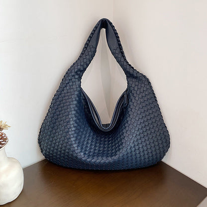 Sac Épaule Tressé Souple | Grand Format Chic | Femmes