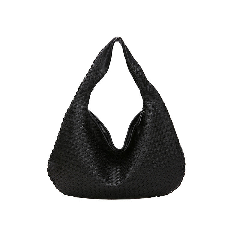 Sac Épaule Tressé Souple | Grand Format Chic | Femmes