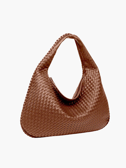 Sac Épaule Tressé Souple | Grand Format Chic | Femmes