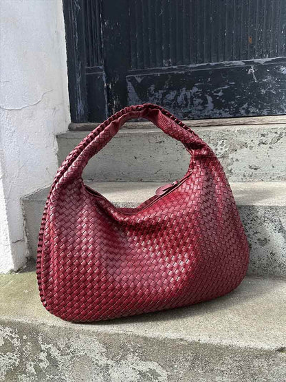 Sac Épaule Tressé Souple | Grand Format Chic | Femmes