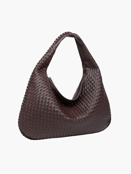 Sac Épaule Tressé Souple | Grand Format Chic | Femmes